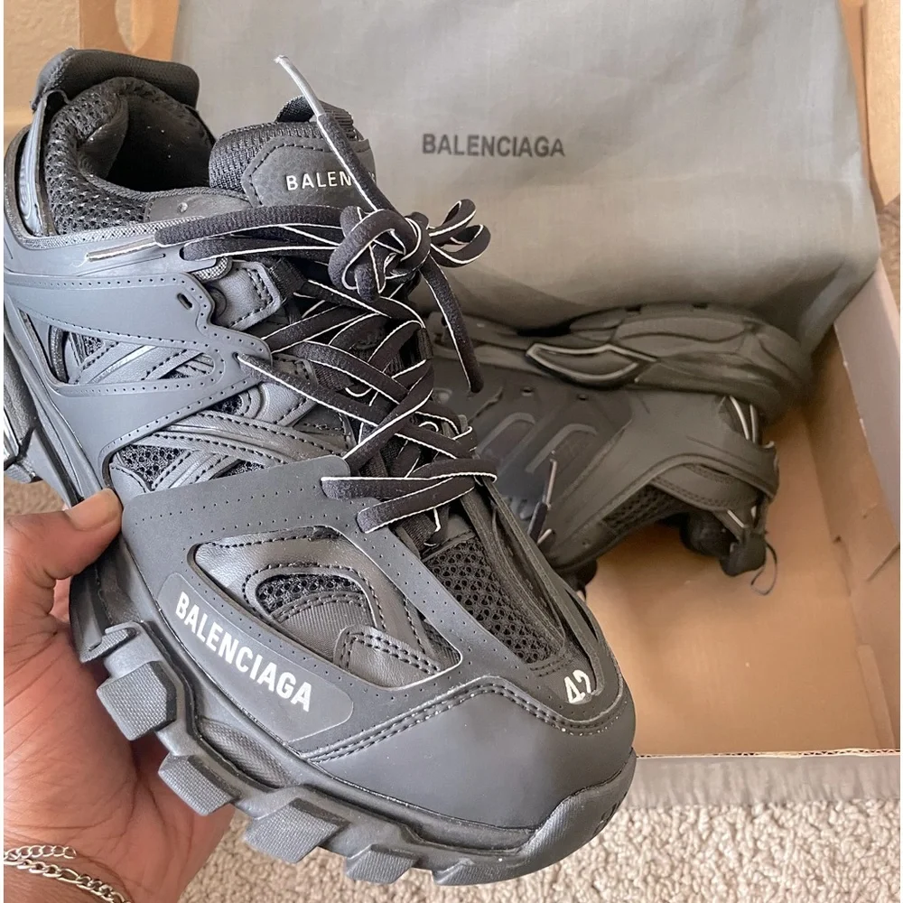 Balenciaga | Shoes | Black Balenciaga Track Runners Size 42 | Poshmark